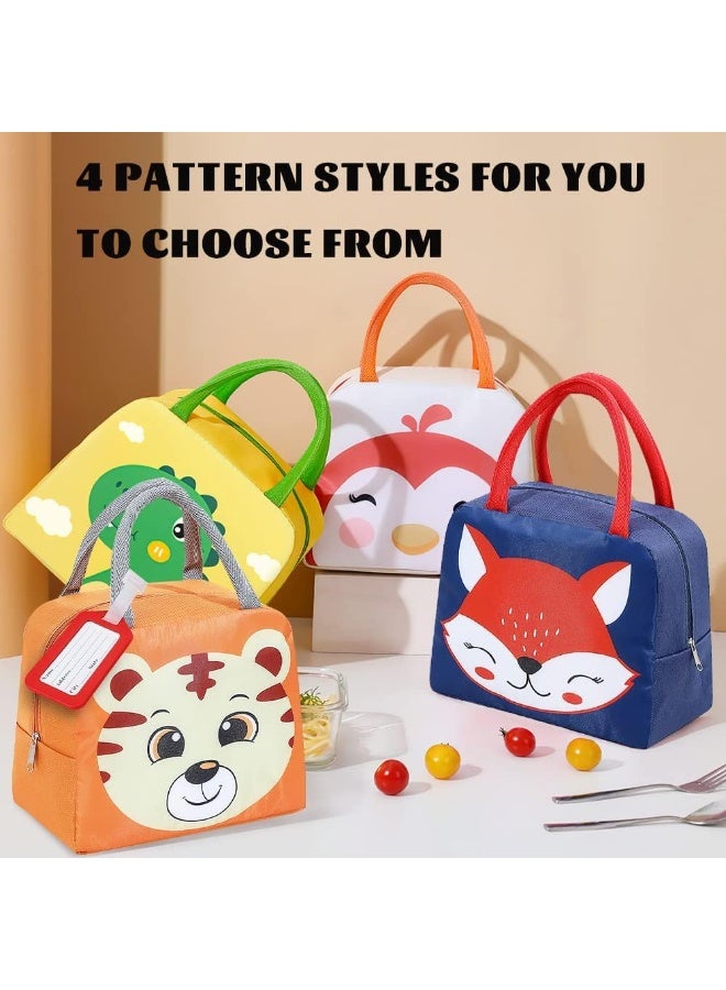 Insulated thermal lunchbox for kids – Waterproof school lunch bag – Large capacity – Cute cartoon design – Sturdy metal zipper - Image 5